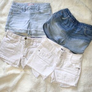 4 girls shorts size 8 Abercrombie distressed